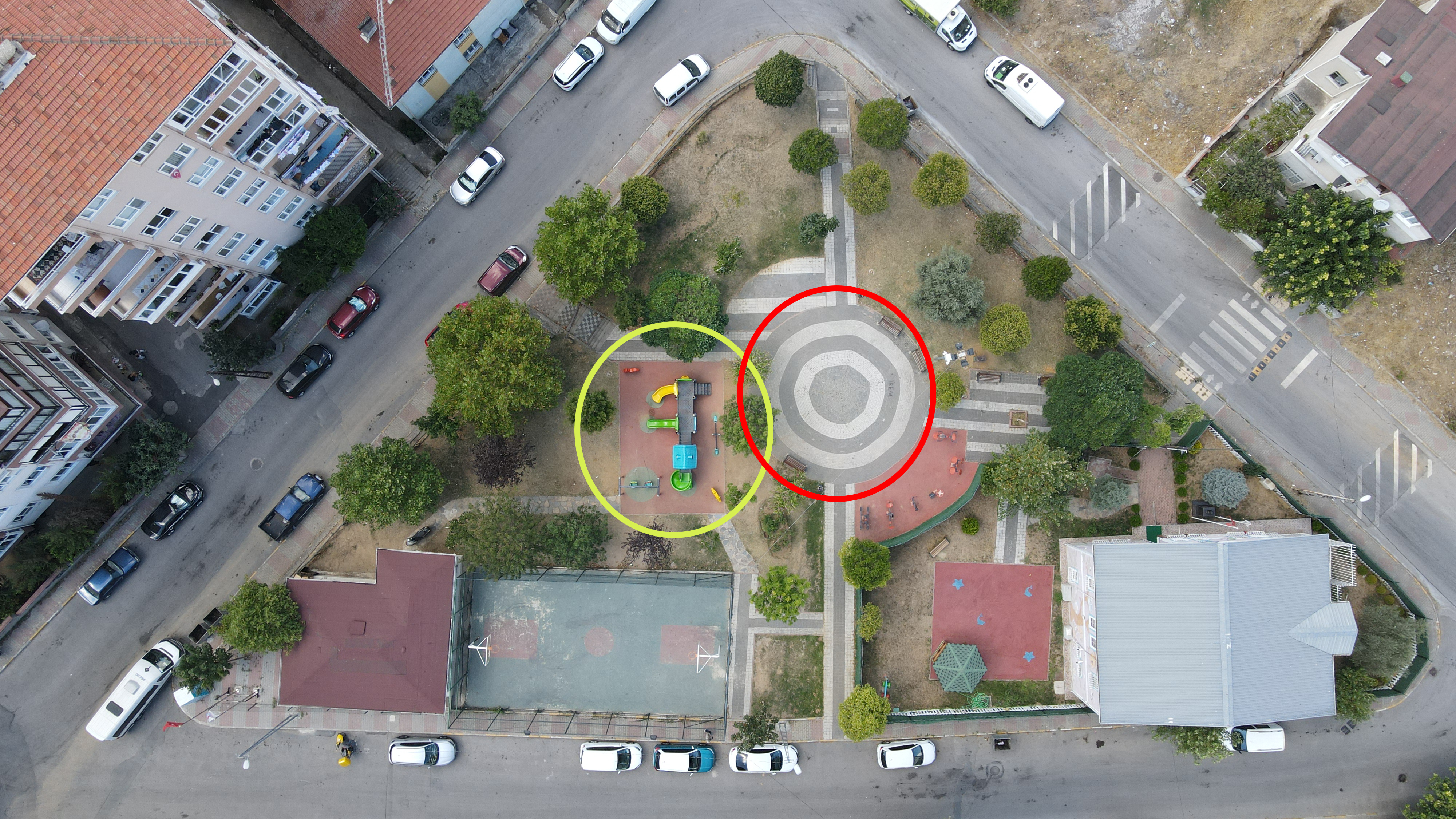 Zekeriyaköy villa bahçesi, uygulama öncesi gerçek fotoğraf