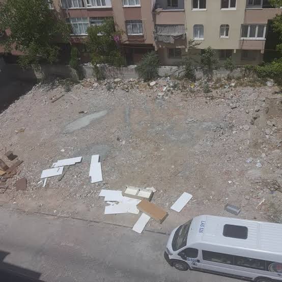 Ümraniye villa bahçesi, uygulama öncesi gerçek fotoğraf