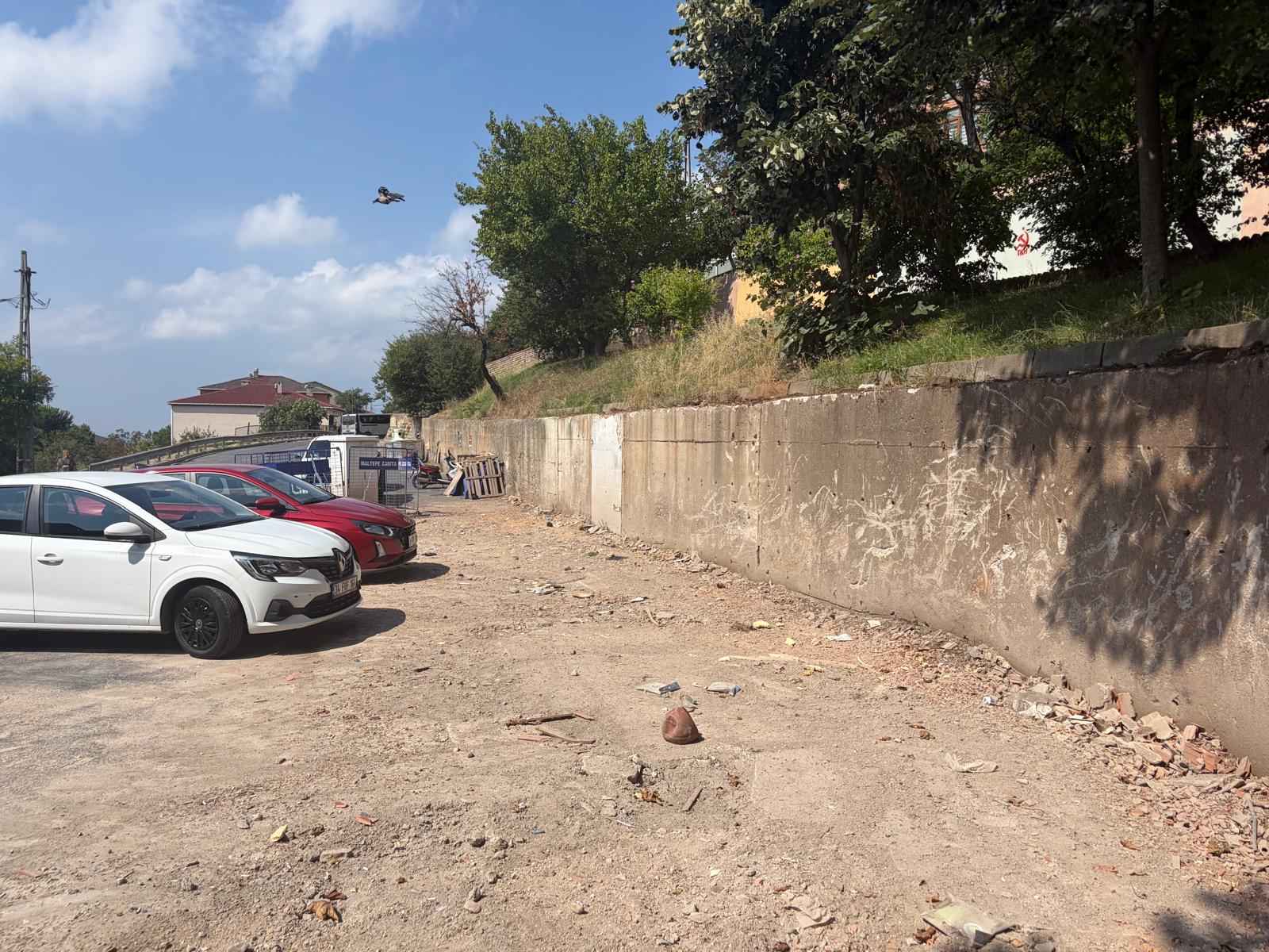 Çekmeköy villa bahçesi, uygulama öncesi gerçek fotoğraf